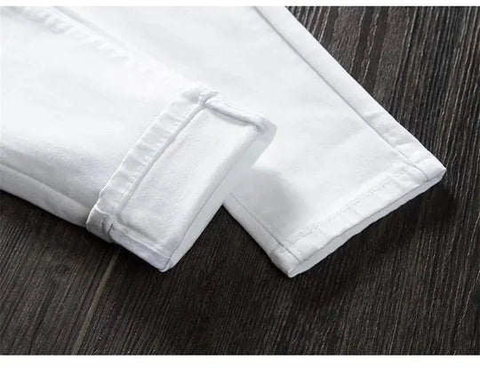 Pantalon skinny blanc pour femme, Jeans skinny taille haute, extensible, à la mode, printemps/été/automne, 2022 MedSurgery Store For Digital Health
