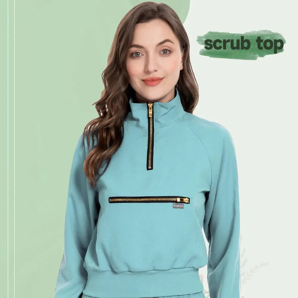 MSORMOSIA Elite Surgical Jacket - Veste de bloc élastique avec poches professionnelles (MSO-42035-37) CJdropshipping