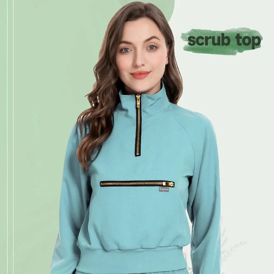 MSORMOSIA Elite Surgical Jacket - Veste de bloc élastique avec poches professionnelles (MSO-42035-37) CJdropshipping