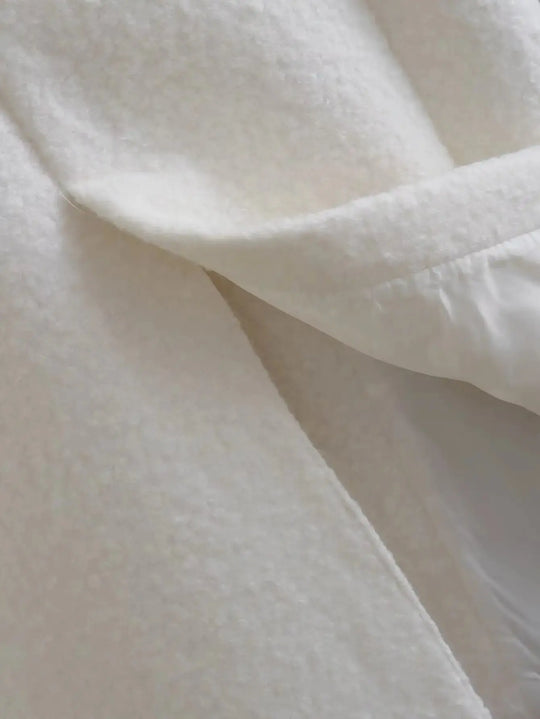 2025 Veste longue en laine pour femme Automne Hiver Manteau en cachemire Longueur moyenne Mélange de laine Manches longues Elégant Vêtements à une seule poitrine MedSurgery Store For Digital Health