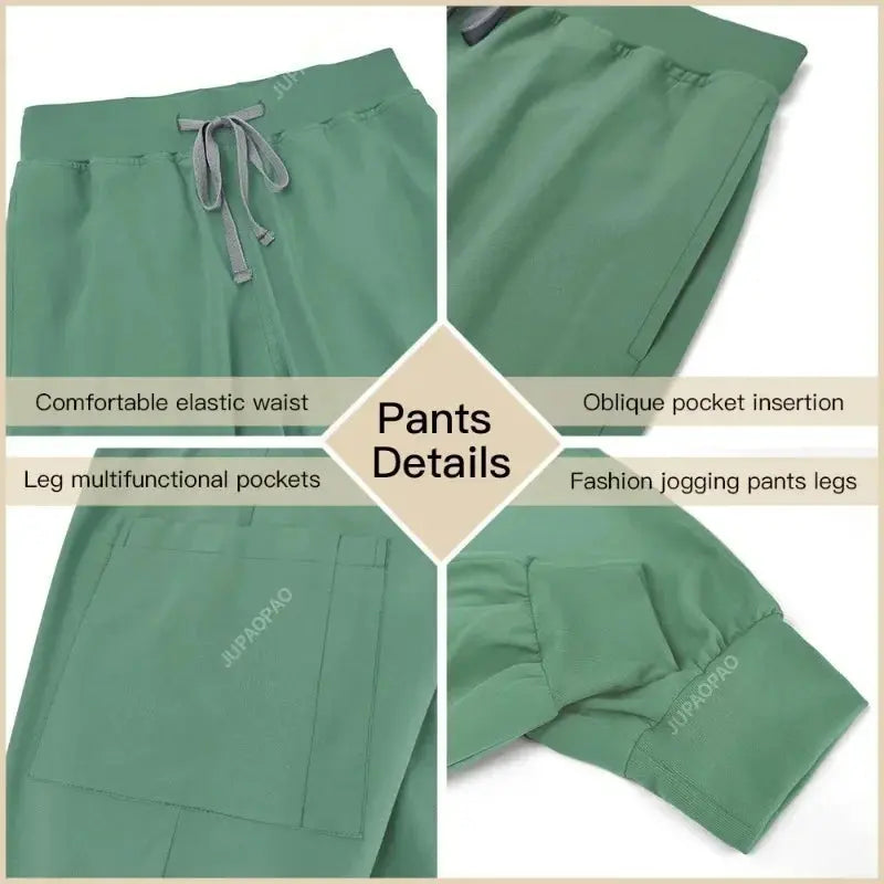 Uniformes médicaux moulants pour femmes, ensembles de blouses, accessoires de soins infirmiers, blouses de chirurgie hospitalière, cliniques dentaires, salons de beauté, vêtements de travail CJdropshipping