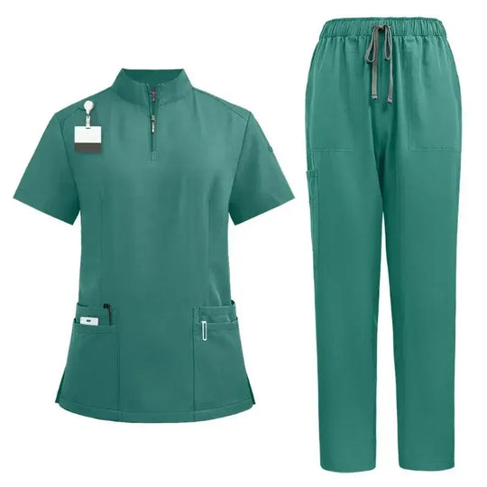 Blouse chirurgicale pour médecin et infirmière, ensemble de gommage pour femme, vêtements de travail pour salon de beauté, blouse clinique, pantalon de gommage, tunique d'infirmière pour Spa CJdropshipping