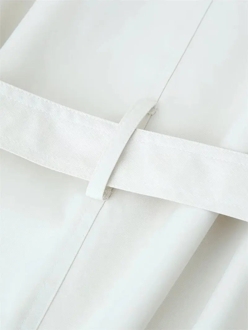 Trench-coat pour femmes, nouveau manteau court avec ceinture, revers, haut décontracté et habillé pour femmes 2025 MedSurgery Store For Digital Health