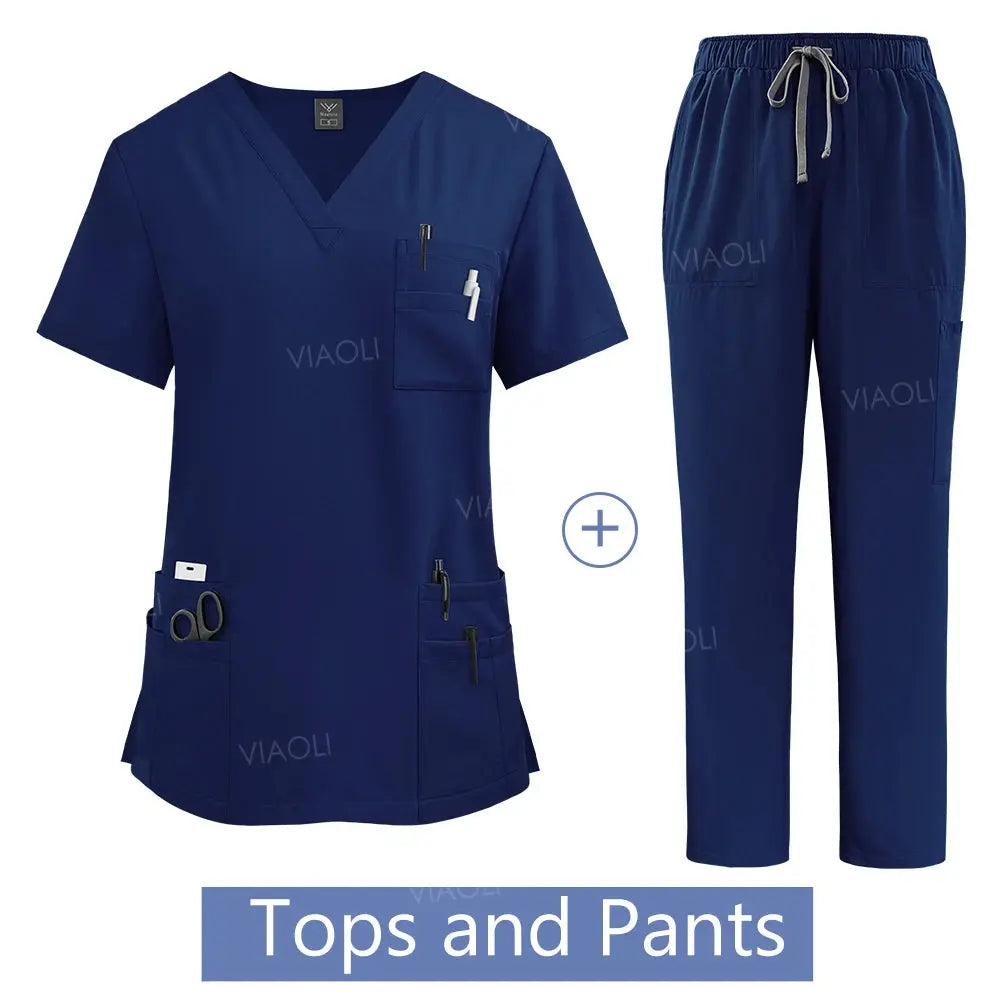 Uniforme médical pour femme, ensemble de blouses d'hôpital, vente en gros, uniformes d'infirmières, vêtements de travail pour les pharmacies et les cliniques de soins de santé CJdropshipping