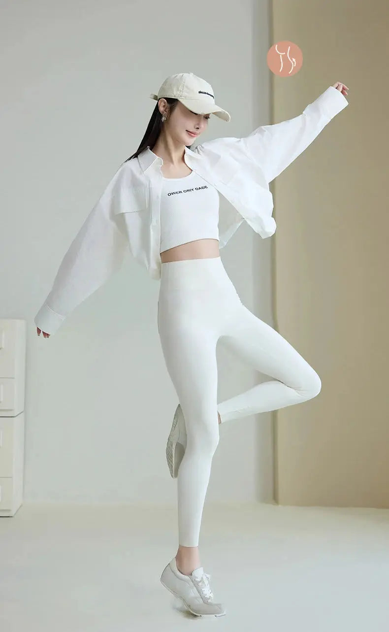 BIVIGAOS 2025 Printemps Été poche arrière Peau de requin Leggings femmes serré blanc Casual sport Fitness Leggings Leggings skinny pantalon MedSurgery Store For Digital Health
