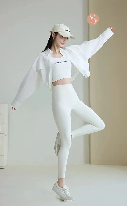 BIVIGAOS 2025 Printemps Été poche arrière Peau de requin Leggings femmes serré blanc Casual sport Fitness Leggings Leggings skinny pantalon MedSurgery Store For Digital Health