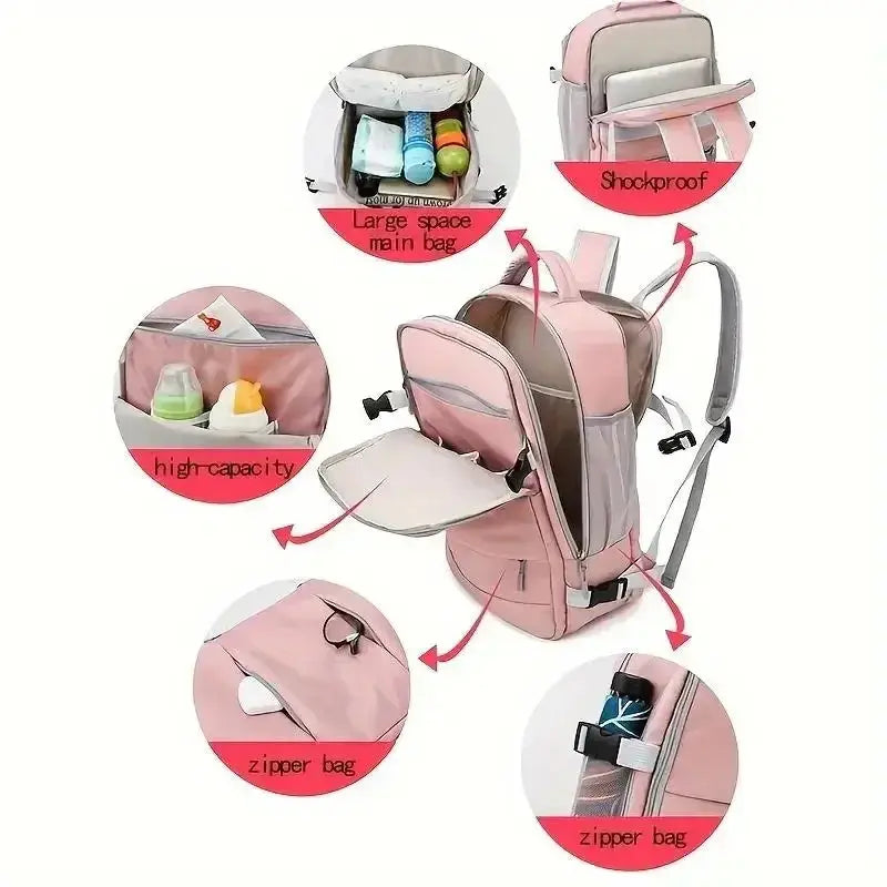 Sac à dos de voyage pour femme, sac à main, sac à dos pour ordinateur portable TSA, sacoche d'infirmière approuvée pour les vols, sac à dos de week-end décontracté MedSurgery Store For Digital Health