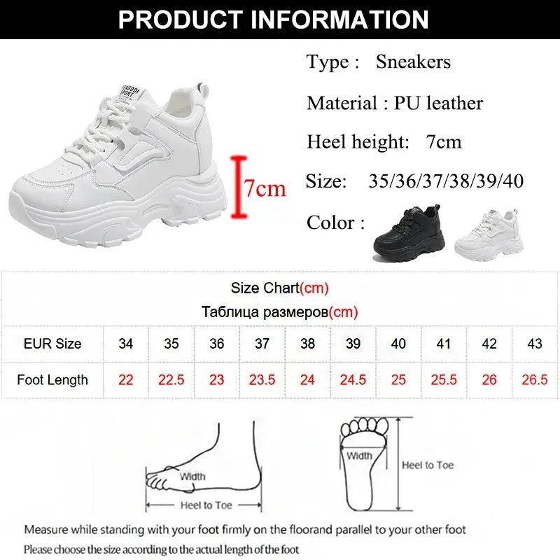 Baskets blanches à plateforme, chaussures vulcanisées à lacets à fond épais, cuir Pu, respirant, printemps 2024 MedSurgery Store For Digital Health