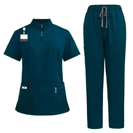 Blouse chirurgicale pour médecin et infirmière, ensemble de gommage pour femme, vêtements de travail pour salon de beauté, blouse clinique, pantalon de gommage, tunique d'infirmière pour Spa CJdropshipping