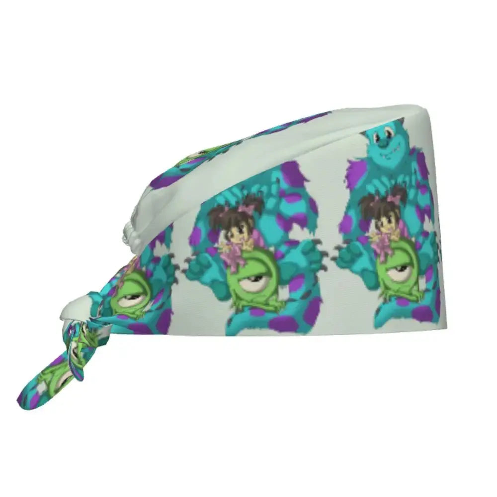 Casquette de travail réglable personnalisée avec dessin animé Monsters University, casquette chirurgicale pour hommes et femmes, casquette chirurgicale pour infirmières, médecins et chirurgiens MedSurgery Store For Digital Health