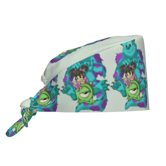 Casquette de travail réglable personnalisée avec dessin animé Monsters University, casquette chirurgicale pour hommes et femmes, casquette chirurgicale pour infirmières, médecins et chirurgiens MedSurgery Store For Digital Health
