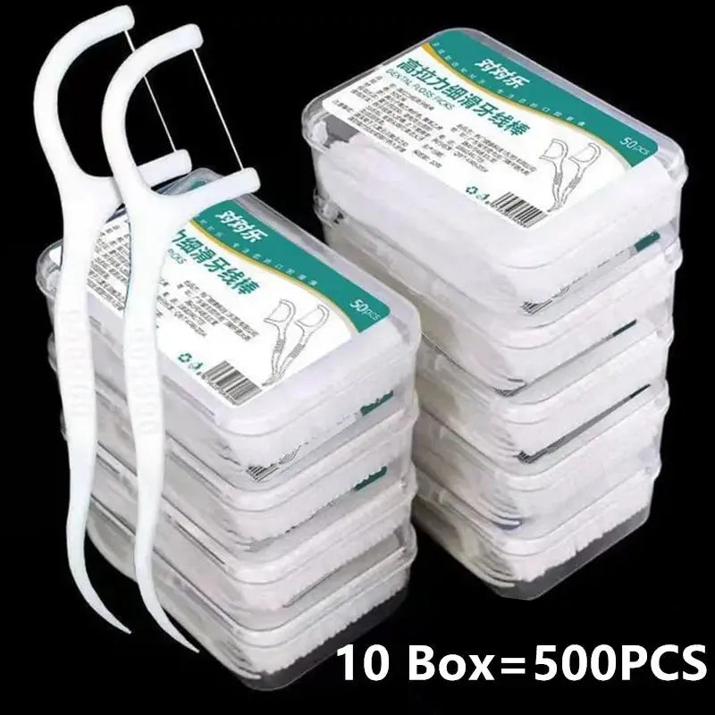 1/2/5/10 Boîte de fil dentaire portable jetable, cure-dents en plastique, bâtonnet de fil dentaire à haute tension, boîte de fil dentaire Soins bucco-dentaires MedSurgery Store For Digital Health