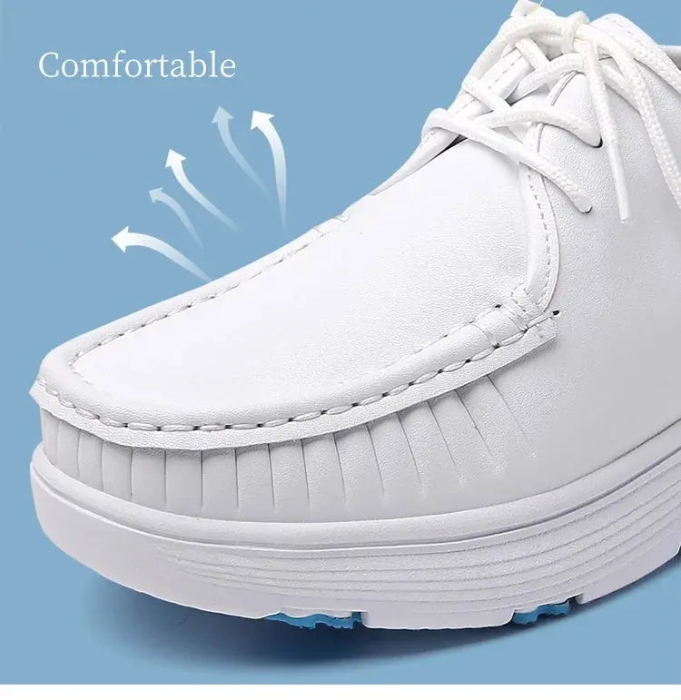 STRONGSHEN, chaussures blanches à plateforme, chaussures d'infirmières, chaussures de travail légères et confortables, chaussures à enfiler à la mode pour les femmes MedSurgery Store For Digital Health