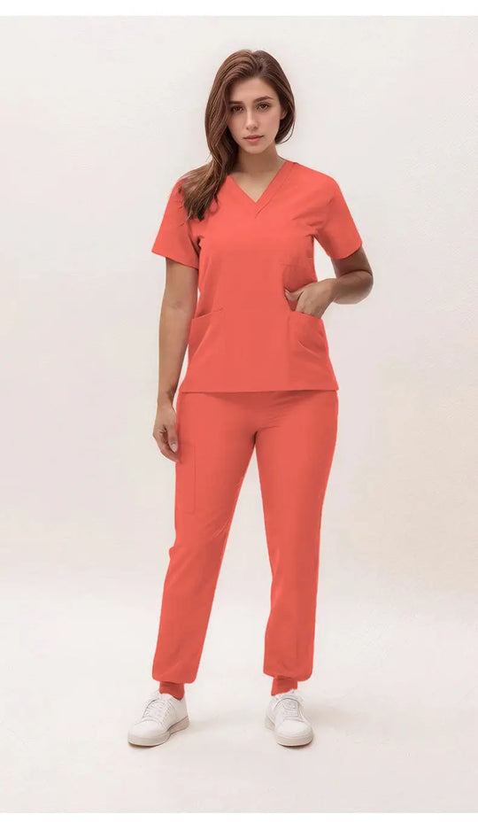 2025 nouvelles blouses de soins infirmiers à col en V, pantalons de jogging, ensembles de blouses de chirurgie, blouses dentaires, blouses d'hôpital, blouses d'hôpital S21 MedSurgery Store For Digital Health