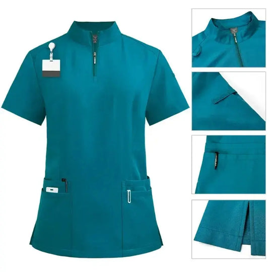 Blouse chirurgicale pour médecin et infirmière, ensemble de gommage pour femme, vêtements de travail pour salon de beauté, blouse clinique, pantalon de gommage, tunique d'infirmière pour Spa CJdropshipping