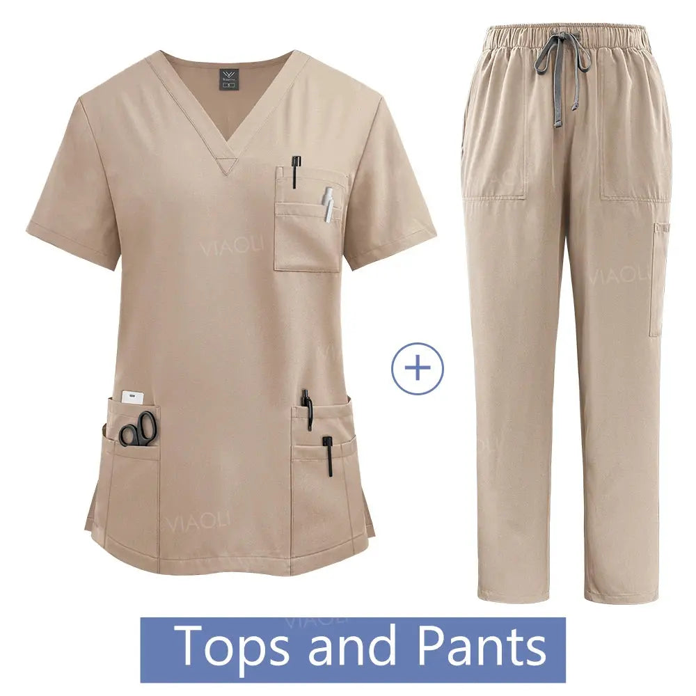 Uniforme médical pour femme, ensemble de blouses d'hôpital, vente en gros, uniformes d'infirmières, vêtements de travail pour les pharmacies et les cliniques de soins de santé CJdropshipping