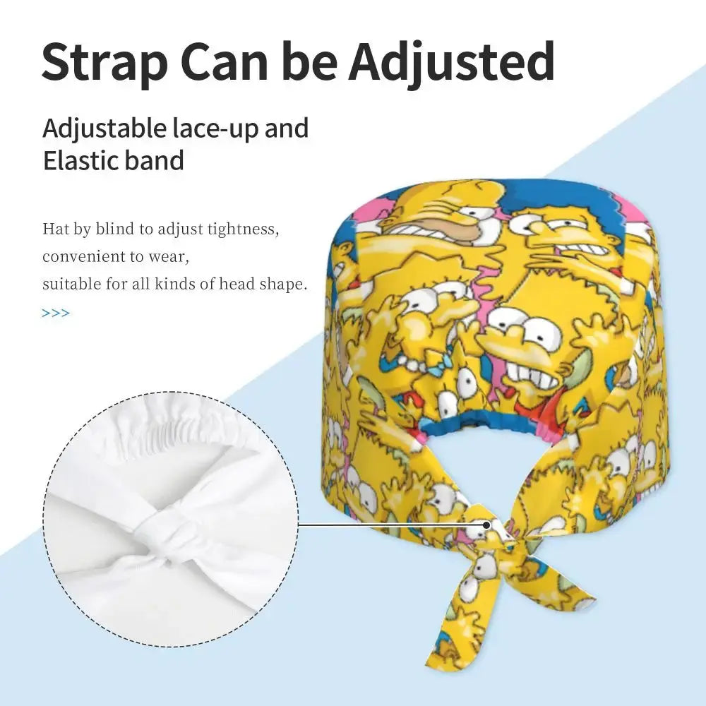 Casquette de travail réglable personnalisée avec explosion de cerveau, casquette chirurgicale des Simpsons, casquette chirurgicale pour infirmier, médecin, chirurgien, pour Chef MedSurgery Store For Digital Health