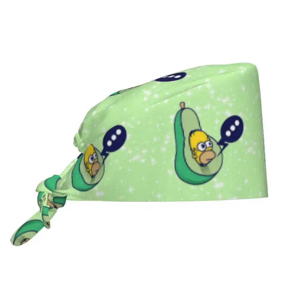 Personnalisé The Simpsons Cartoon Staff Medical Scrubs Hat Men Women Medical Nursing Surgical Scrub Caps MedSurgery Store For Digital Health