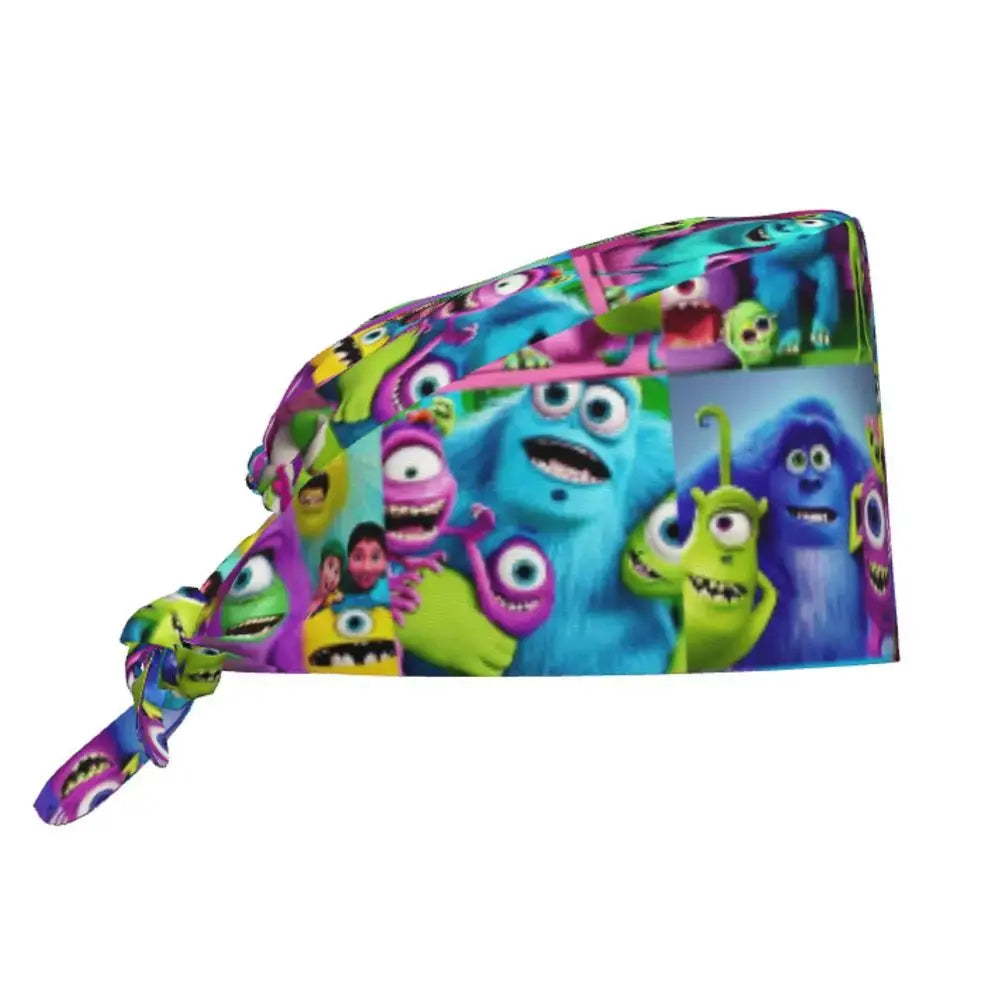 Casquette de travail réglable personnalisée avec dessin animé Monsters University, casquette chirurgicale pour hommes et femmes, casquette chirurgicale pour infirmières, médecins et chirurgiens MedSurgery Store For Digital Health