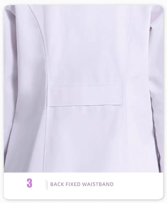 Blouse médicale blanche pour femme, blouse d'infirmière en coton, vêtements de travail d'hôpital, uniforme de travail professionnel de laboratoire scientifique de pharmacie MedSurgery Store For Digital Health