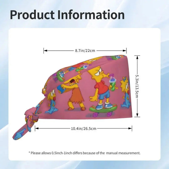 Casquette de travail réglable personnalisée avec explosion de cerveau, casquette chirurgicale des Simpsons, casquette chirurgicale pour infirmier, médecin, chirurgien, pour Chef MedSurgery Store For Digital Health