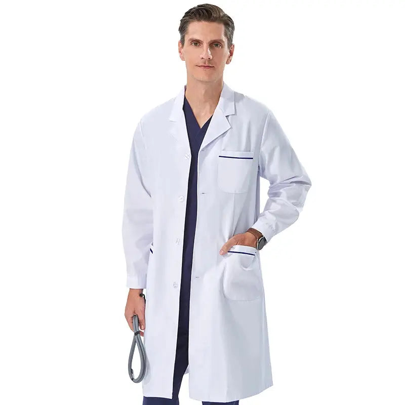 Blouse de laboratoire blanche bon marché pour femmes, hommes, étudiants, chimie, professionnels de la santé, infirmière, manches longues, blouse de médecin XK002 MedSurgery Store For Digital Health