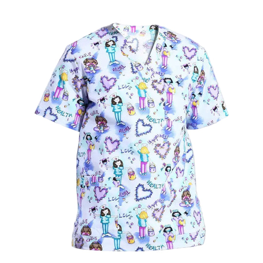 Uniforme clinique unisexe ANNO ProShield - Haut médical résistant au chlore (Modèle 09SS001) CJdropshipping