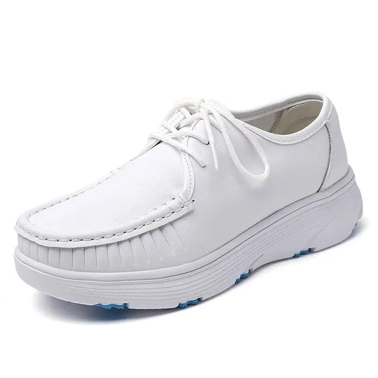 STRONGSHEN, chaussures blanches à plateforme, chaussures d'infirmières, chaussures de travail légères et confortables, chaussures à enfiler à la mode pour les femmes MedSurgery Store For Digital Health