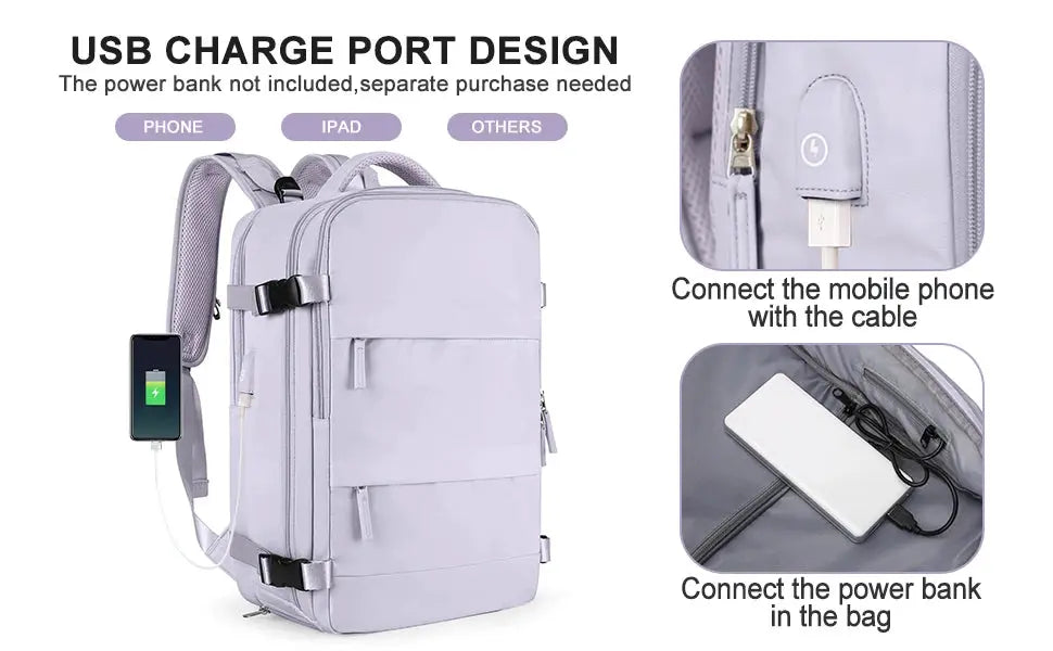 Sac à dos de voyage pour femmes, sac à dos à main, sac à dos pour ordinateur portable approuvé par TSA, sacoche d'infirmière universitaire, sac à dos de week-end décontracté MedSurgery Store For Digital Health