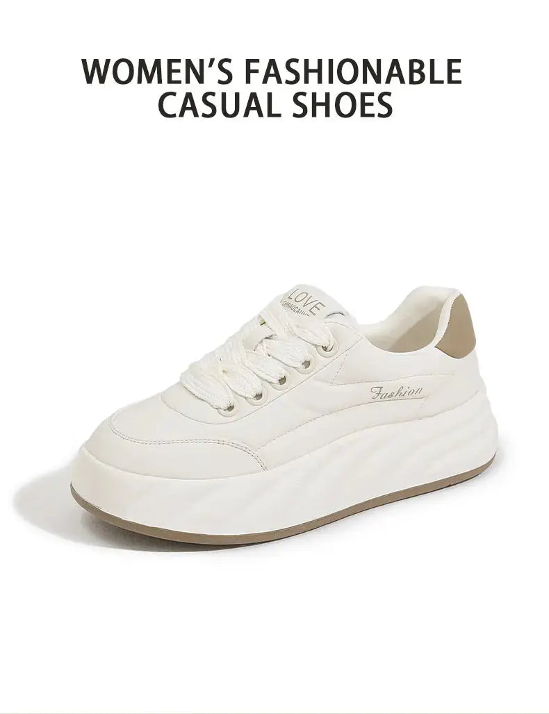 Chaussures blanches pour femmes 2025, nouvelles baskets plates, style coréen, sport décontracté, chaussures à pain polyvalentes MedSurgery Store For Digital Health