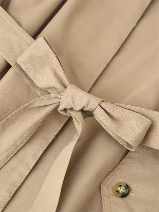 Trench-coat pour femmes, nouveau manteau court avec ceinture, revers, haut décontracté et habillé pour femmes 2025 MedSurgery Store For Digital Health