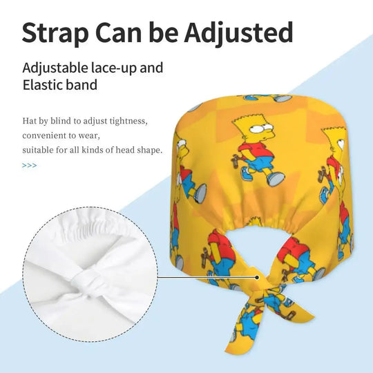 Casquette de travail réglable personnalisée avec explosion de cerveau, casquette chirurgicale des Simpsons, casquette chirurgicale pour infirmier, médecin, chirurgien, pour Chef MedSurgery Store For Digital Health