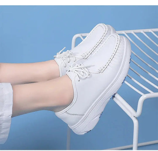 STRONGSHEN, chaussures blanches à plateforme, chaussures d'infirmières, chaussures de travail légères et confortables, chaussures à enfiler à la mode pour les femmes MedSurgery Store For Digital Health
