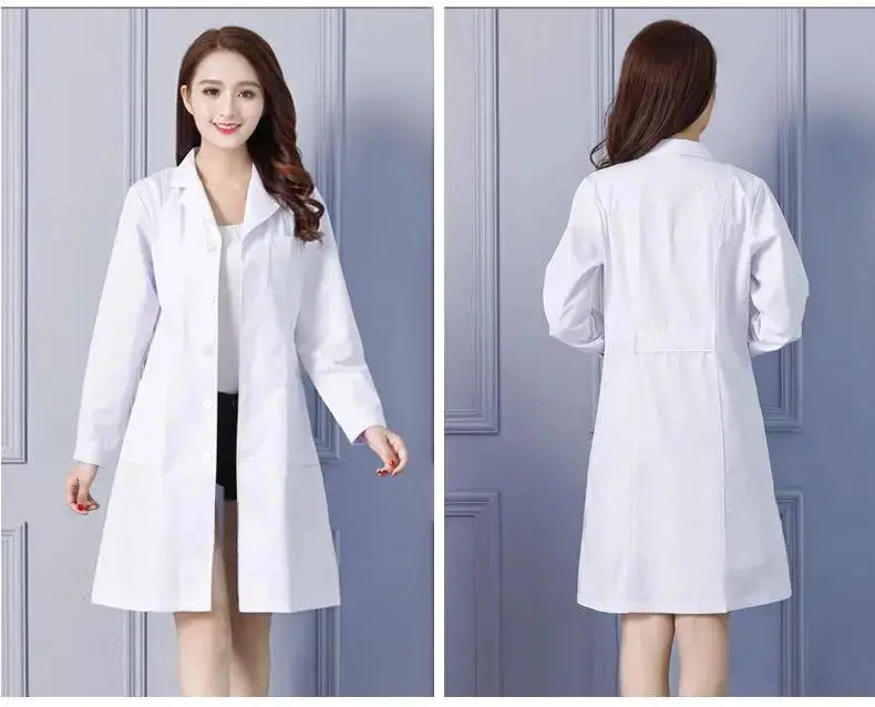 Blouse de laboratoire blanche, uniforme de médecin à manches longues, uniforme d'isolation pour homme, uniforme de laboratoire, uniforme de travail pour infirmière et étudiante MedSurgery Store For Digital Health