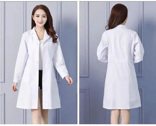 Blouse de laboratoire blanche, uniforme de médecin à manches longues, uniforme d'isolation pour homme, uniforme de laboratoire, uniforme de travail pour infirmière et étudiante MedSurgery Store For Digital Health