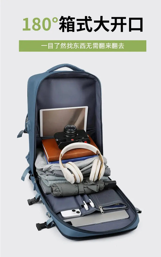 Grand sac à dos de voyage pour femmes et hommes, sac de cabine, sac à dos d'avion imperméable multifonctionnel avec chargement USB, sac à dos antivol MedSurgery Store For Digital Health