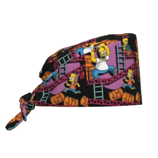 Casquette de travail réglable personnalisée avec explosion de cerveau, casquette chirurgicale des Simpsons, casquette chirurgicale pour infirmier, médecin, chirurgien, pour Chef MedSurgery Store For Digital Health