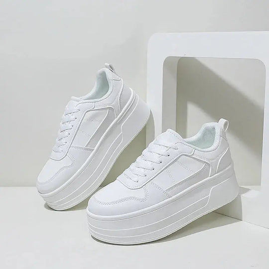 Baskets blanches pour femmes, chaussures décontractées en cuir de haute qualité, chaussures de sport haut de gamme pour femmes, chaussures à plateforme vulcanisée MedSurgery Store For Digital Health