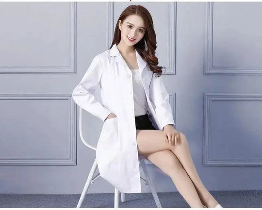 Blouse de laboratoire blanche, uniforme de médecin à manches longues, uniforme d'isolation pour homme, uniforme de laboratoire, uniforme de travail pour infirmière et étudiante MedSurgery Store For Digital Health