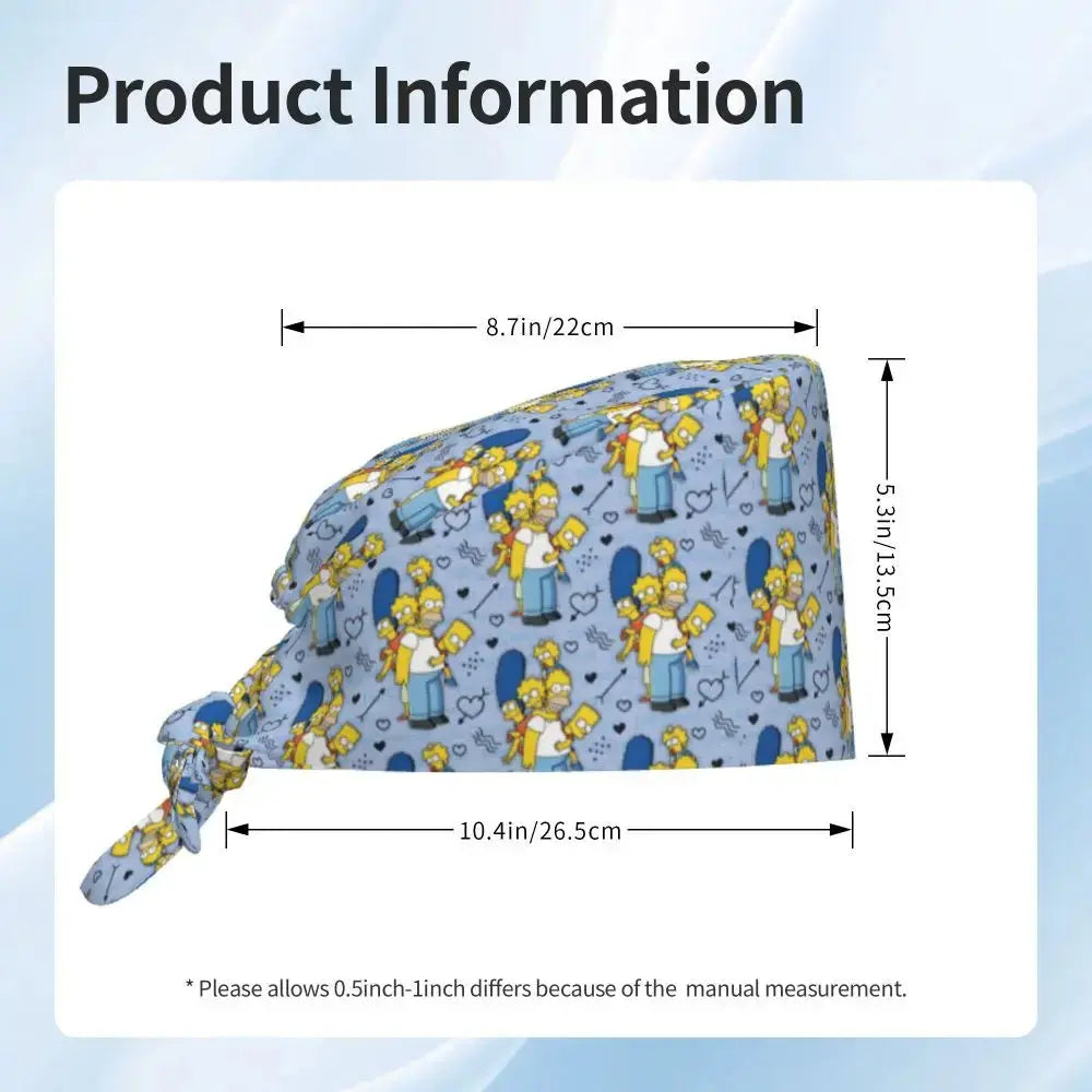Casquette de travail réglable personnalisée avec explosion de cerveau, casquette chirurgicale des Simpsons, casquette chirurgicale pour infirmier, médecin, chirurgien, pour Chef MedSurgery Store For Digital Health