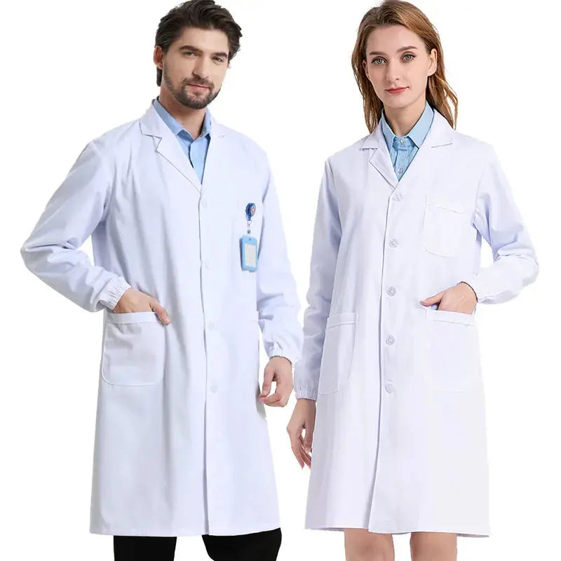 Blouse médicale unisexe en coton et polyester blanc, blouse de scientifique, vêtement de travail de médecin, uniforme, blouse alimentaire, blouse de laboratoire, blouse pour homme MedSurgery Store For Digital Health