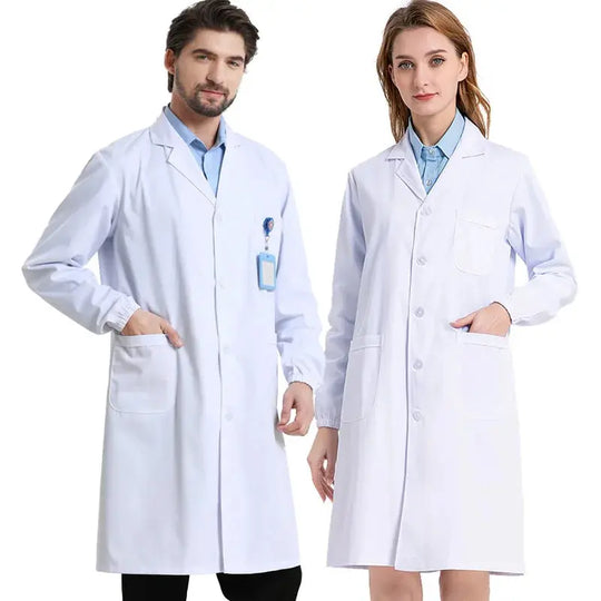 Blouse médicale unisexe en coton et polyester blanc, blouse de scientifique, vêtement de travail de médecin, uniforme, blouse alimentaire, blouse de laboratoire, blouse pour homme MedSurgery Store For Digital Health