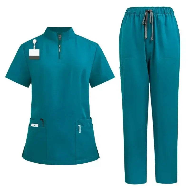 Blouse chirurgicale pour médecin et infirmière, ensemble de gommage pour femme, vêtements de travail pour salon de beauté, blouse clinique, pantalon de gommage, tunique d'infirmière pour Spa CJdropshipping