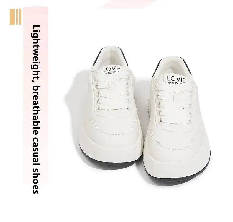 Chaussures blanches pour femmes 2025, nouvelles baskets plates, style coréen, sport décontracté, chaussures à pain polyvalentes MedSurgery Store For Digital Health