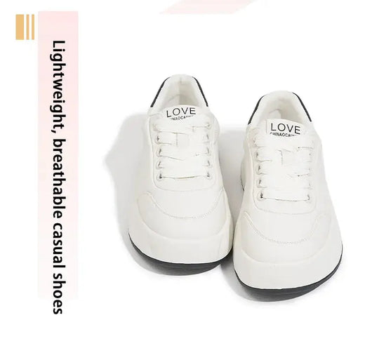 Chaussures blanches pour femmes 2025, nouvelles baskets plates, style coréen, sport décontracté, chaussures à pain polyvalentes MedSurgery Store For Digital Health
