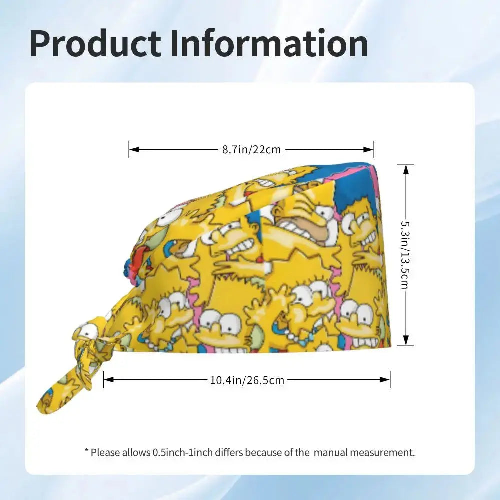 Casquette de travail réglable personnalisée avec explosion de cerveau, casquette chirurgicale des Simpsons, casquette chirurgicale pour infirmier, médecin, chirurgien, pour Chef MedSurgery Store For Digital Health