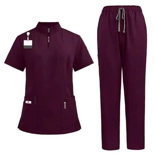Blouse chirurgicale pour médecin et infirmière, ensemble de gommage pour femme, vêtements de travail pour salon de beauté, blouse clinique, pantalon de gommage, tunique d'infirmière pour Spa CJdropshipping