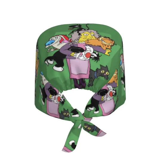 Personnalisé The Simpsons Cartoon Staff Medical Scrubs Hat Men Women Medical Nursing Surgical Scrub Caps MedSurgery Store For Digital Health