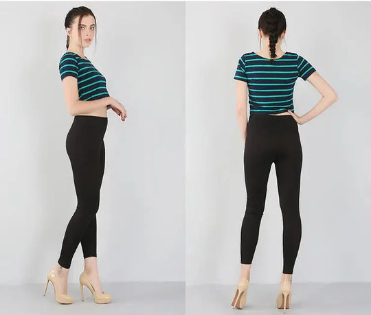 Leggings extensibles en fibre de bambou pour femmes, neuf points, décontractés, grande taille, printemps, été et automne, nouveau de 2024 DSers Fulfillment