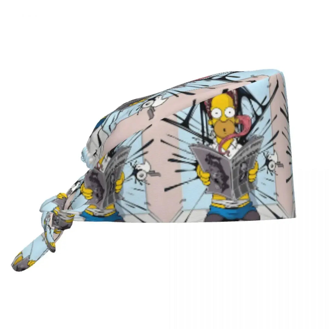 Casquette de travail réglable personnalisée avec explosion de cerveau, casquette chirurgicale des Simpsons, casquette chirurgicale pour infirmier, médecin, chirurgien, pour Chef MedSurgery Store For Digital Health